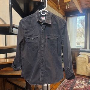 Levi's Women’s Black Western Pearl Snap (M)